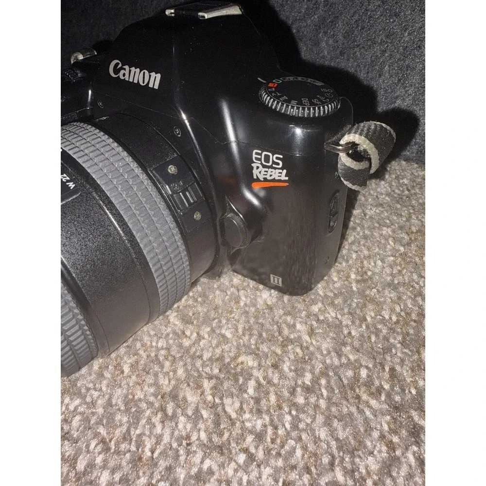 Vintage Canon EOS Rebel II 35mm SLR Film Camera W 35-80mm Lens Auto Focus *read*